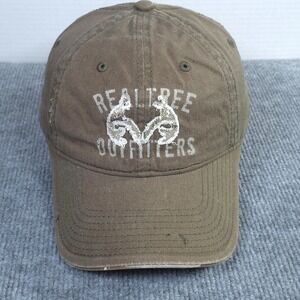 Realtree Outfitters Hat Cap Strap Back One Size Mens Brown Hunting Camo Outdoors
